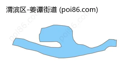 姜谭街道边界地图