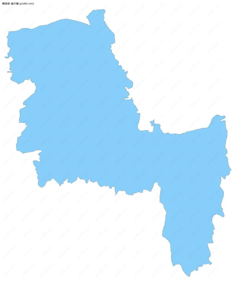 崔木镇边界地图