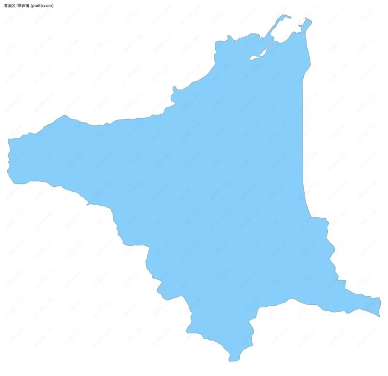 神农镇边界地图