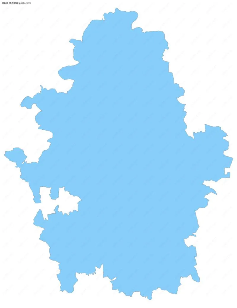 铁边城镇边界地图