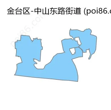 中山东路街道边界地图