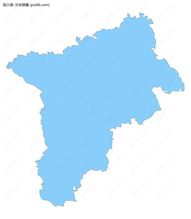 文安驿镇边界地图