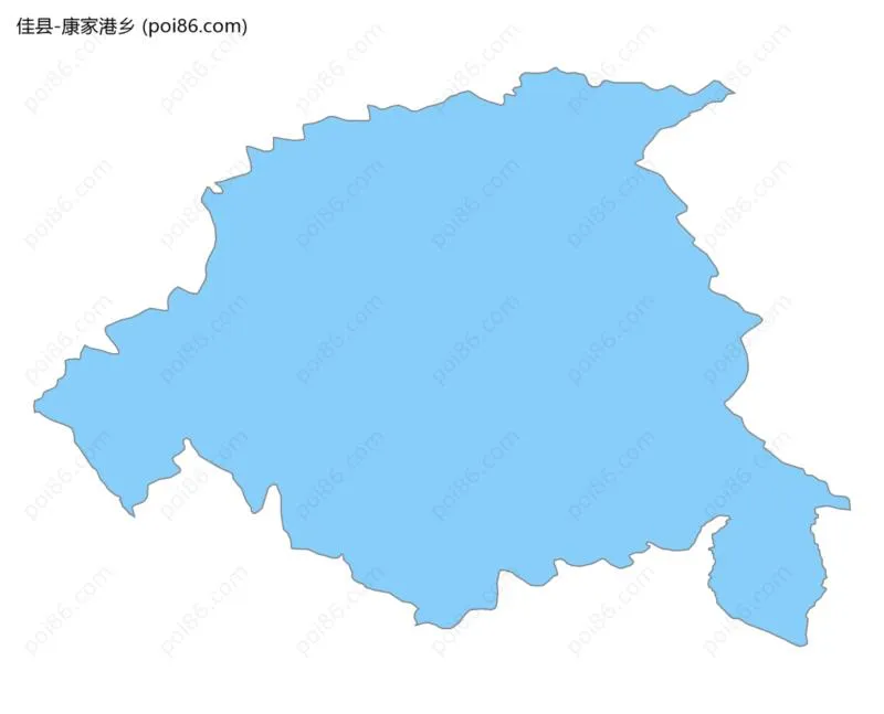 康家港乡边界地图