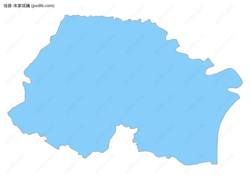 朱家坬镇边界地图