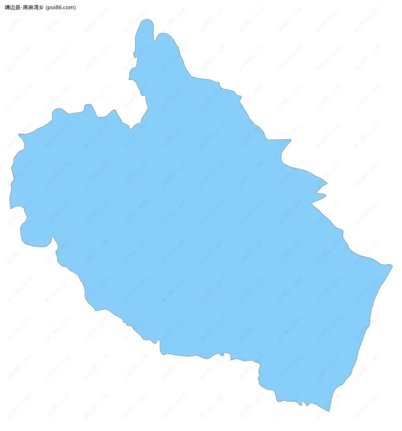 席麻湾乡边界地图