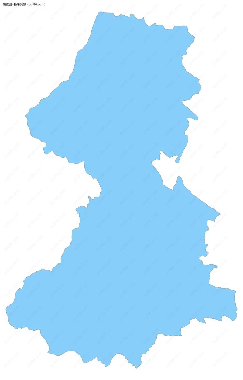 杨米涧镇边界地图