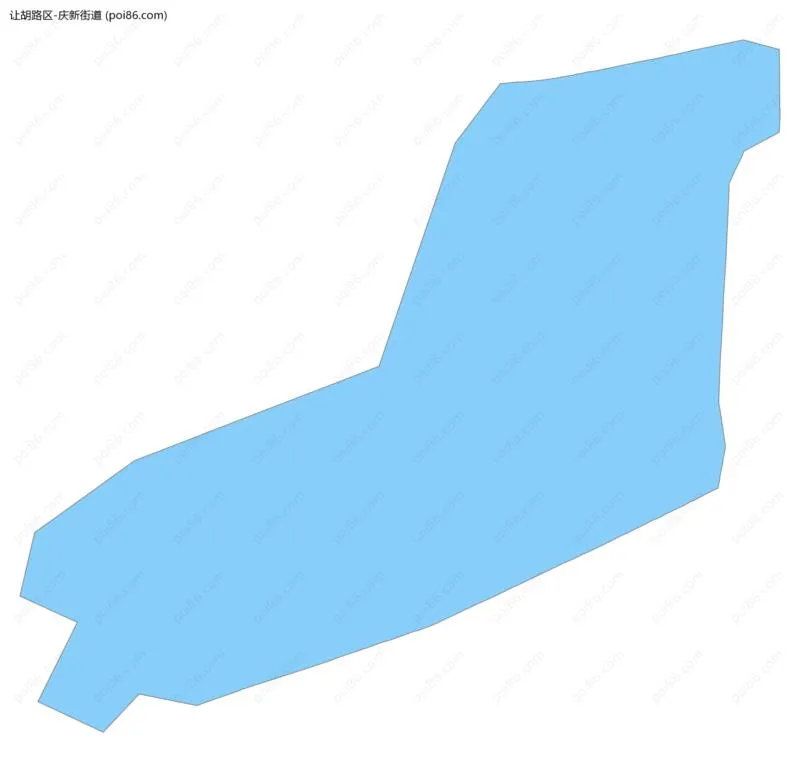 庆新街道边界地图