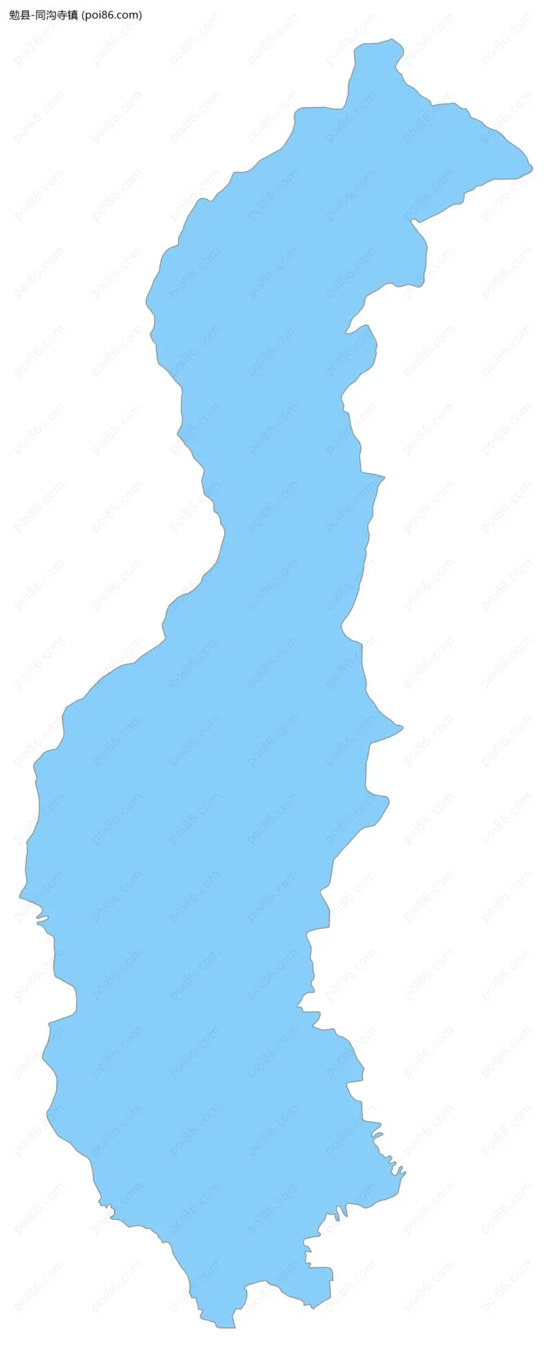 同沟寺镇边界地图