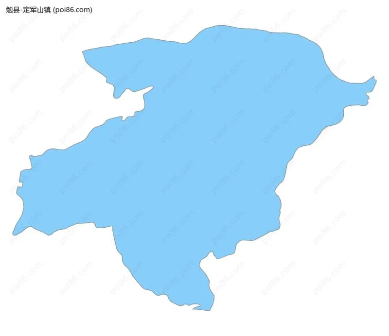 定军山镇边界地图
