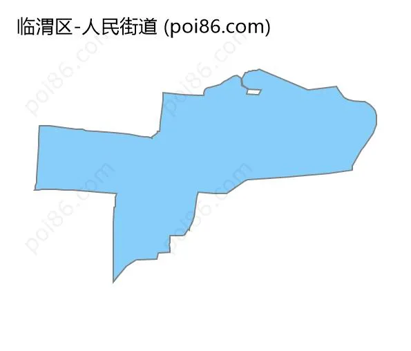 人民街道边界地图