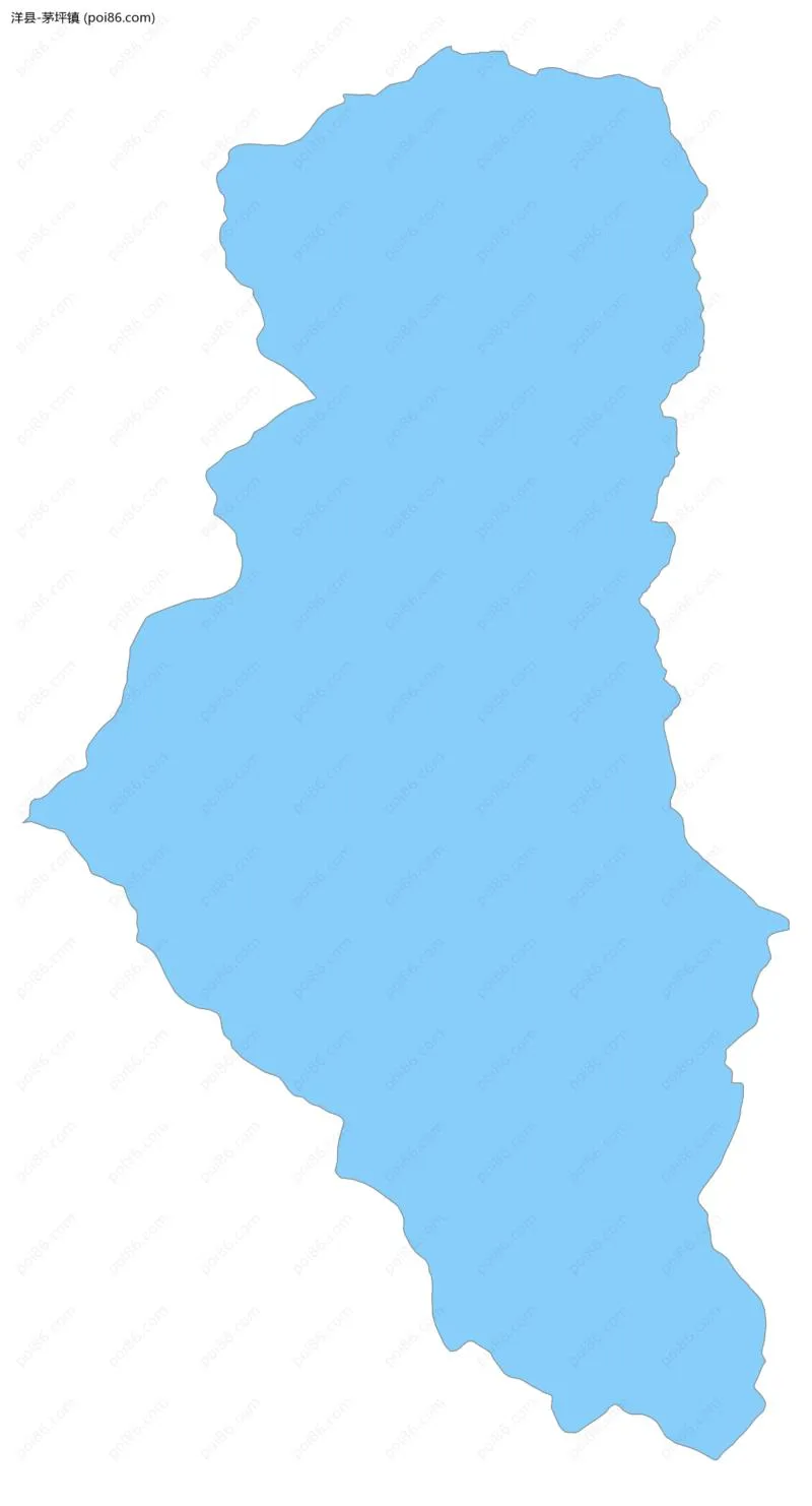 茅坪镇边界地图