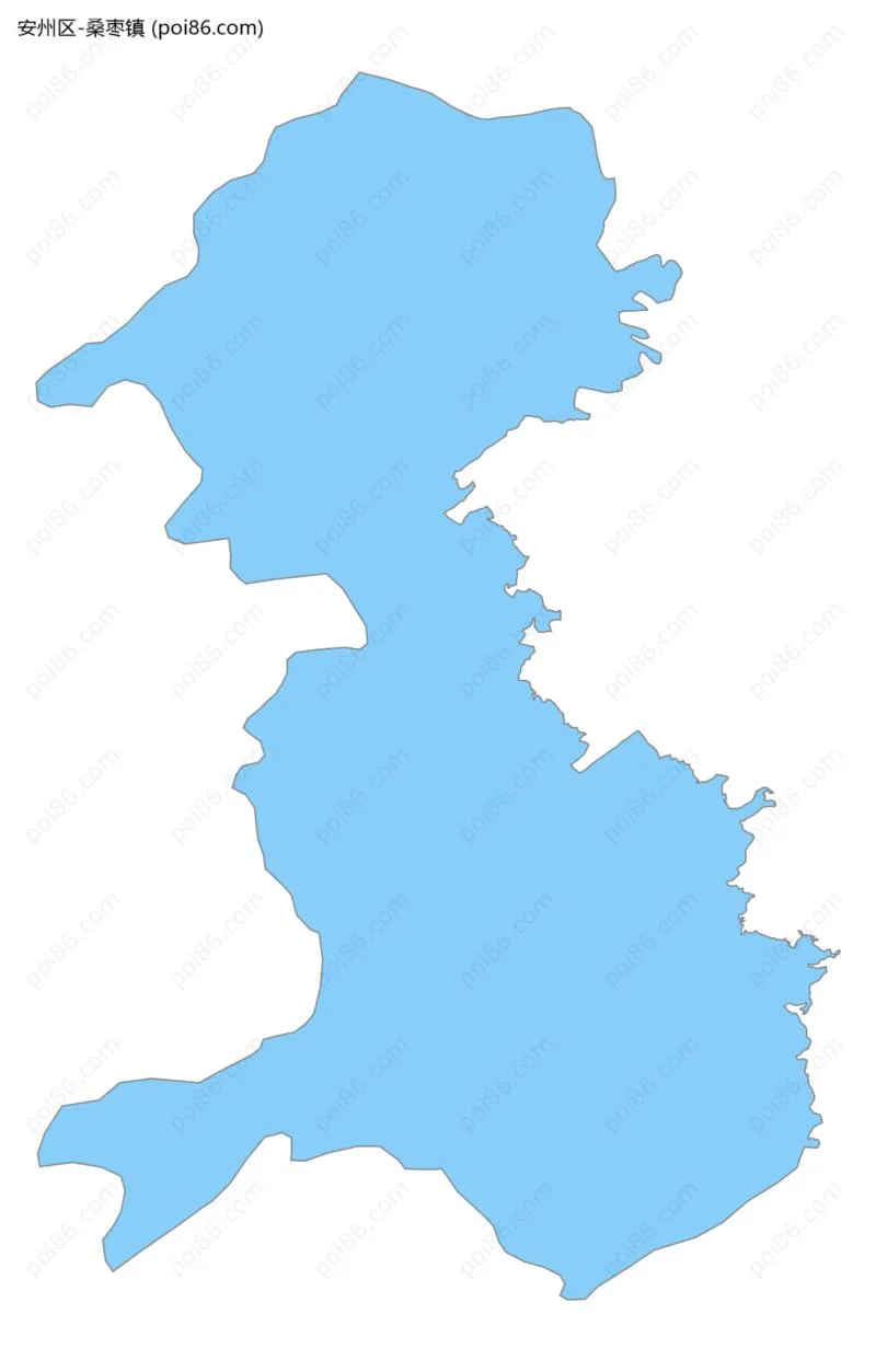 桑枣镇边界地图