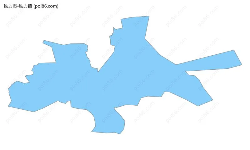 铁力镇边界地图