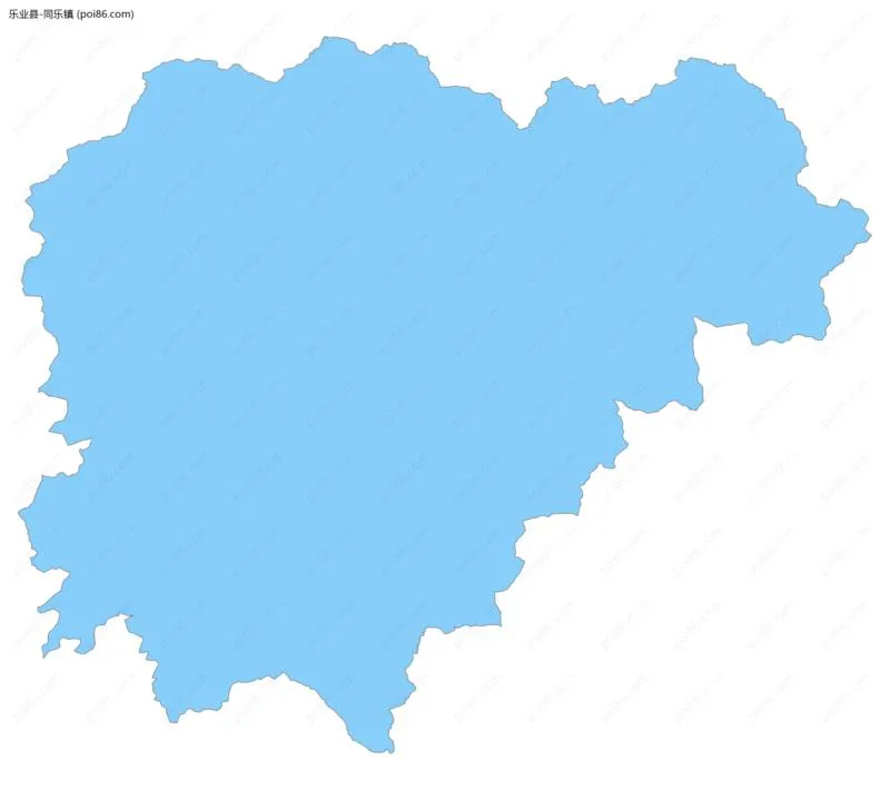 同乐镇边界地图