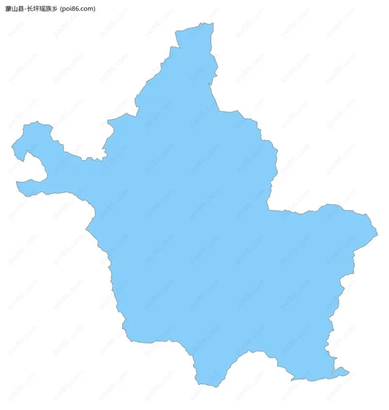 长坪瑶族乡边界地图