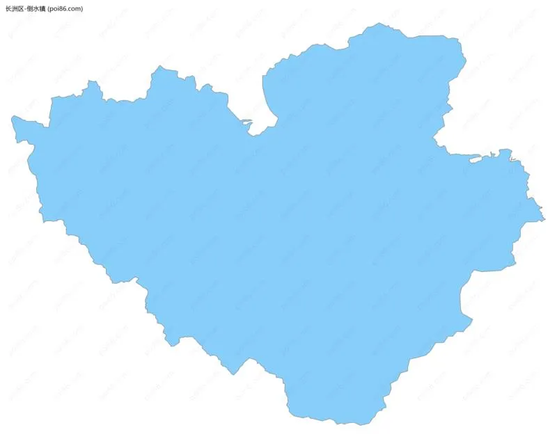 倒水镇边界地图