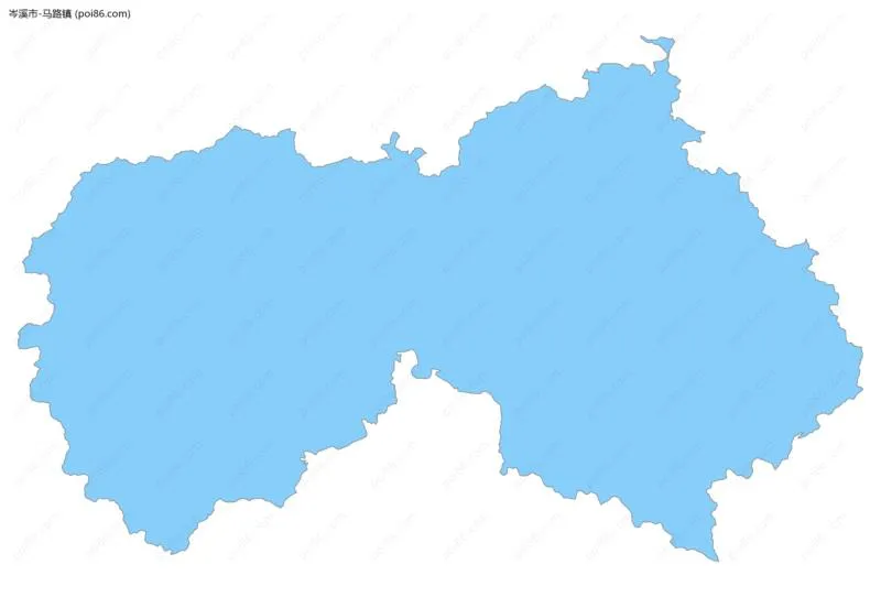 马路镇边界地图