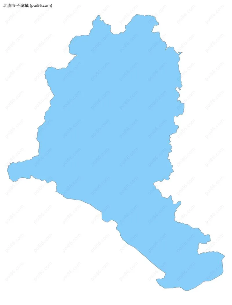 石窝镇边界地图