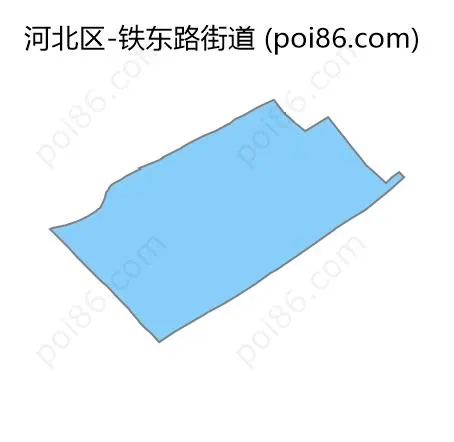 铁东路街道边界地图