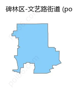 文艺路街道边界地图