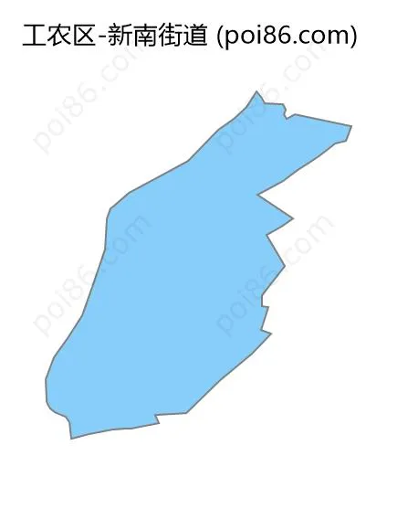 新南街道边界地图