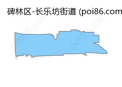 长乐坊街道边界地图