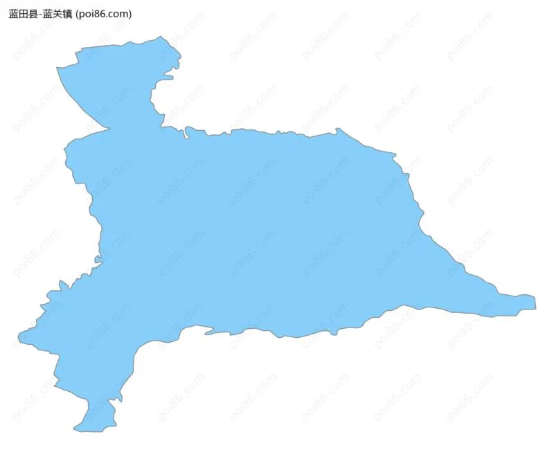 蓝关镇边界地图