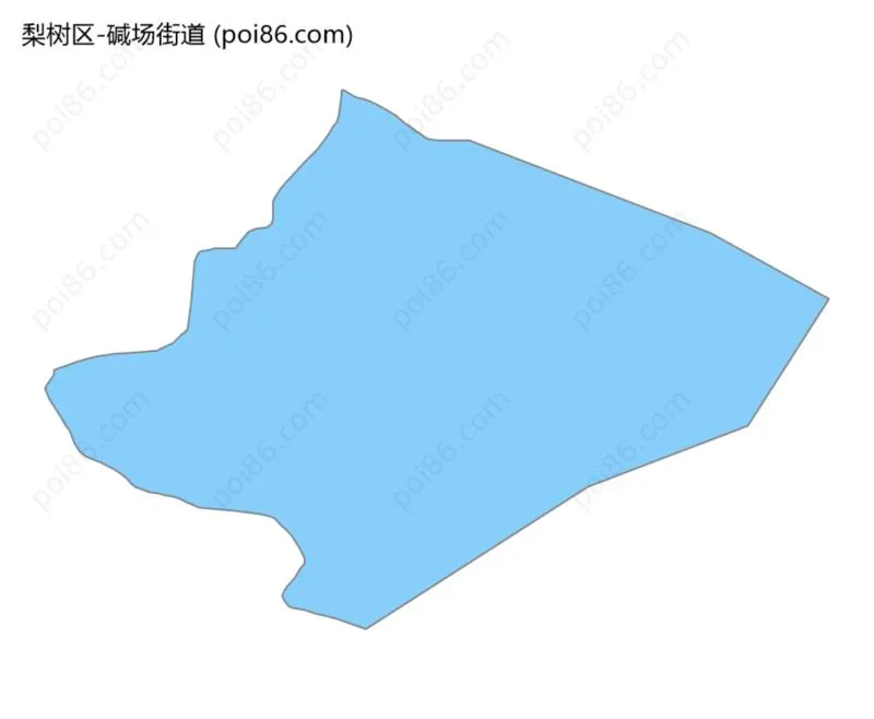 碱场街道边界地图