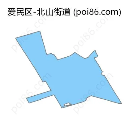 北山街道边界地图