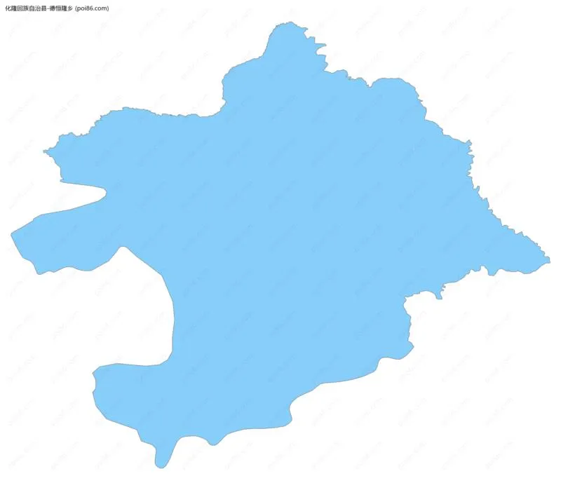 德恒隆乡边界地图