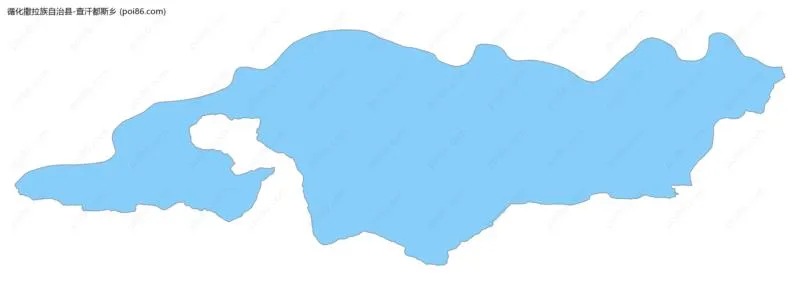 查汗都斯乡边界地图