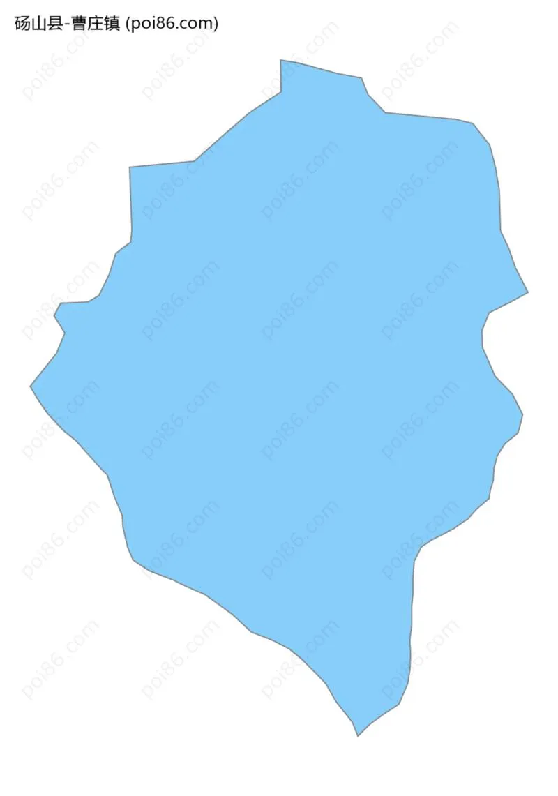 曹庄镇边界地图