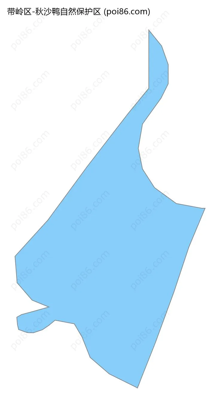 秋沙鸭自然保护区边界地图