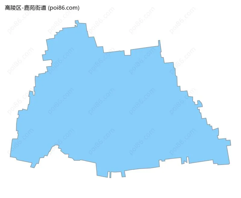 鹿苑街道边界地图