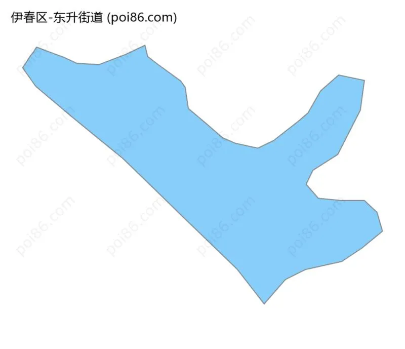 东升街道边界地图