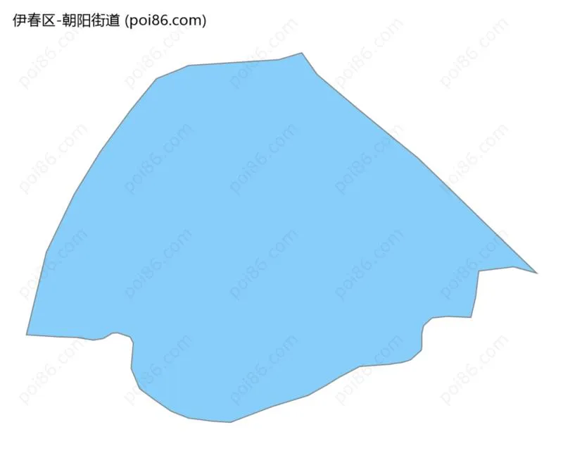 朝阳街道边界地图