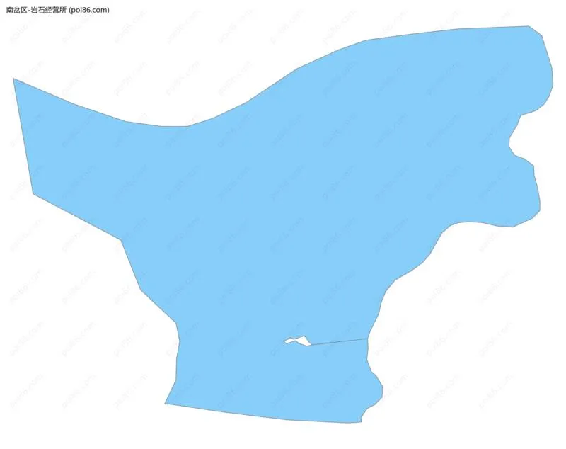 岩石经营所边界地图