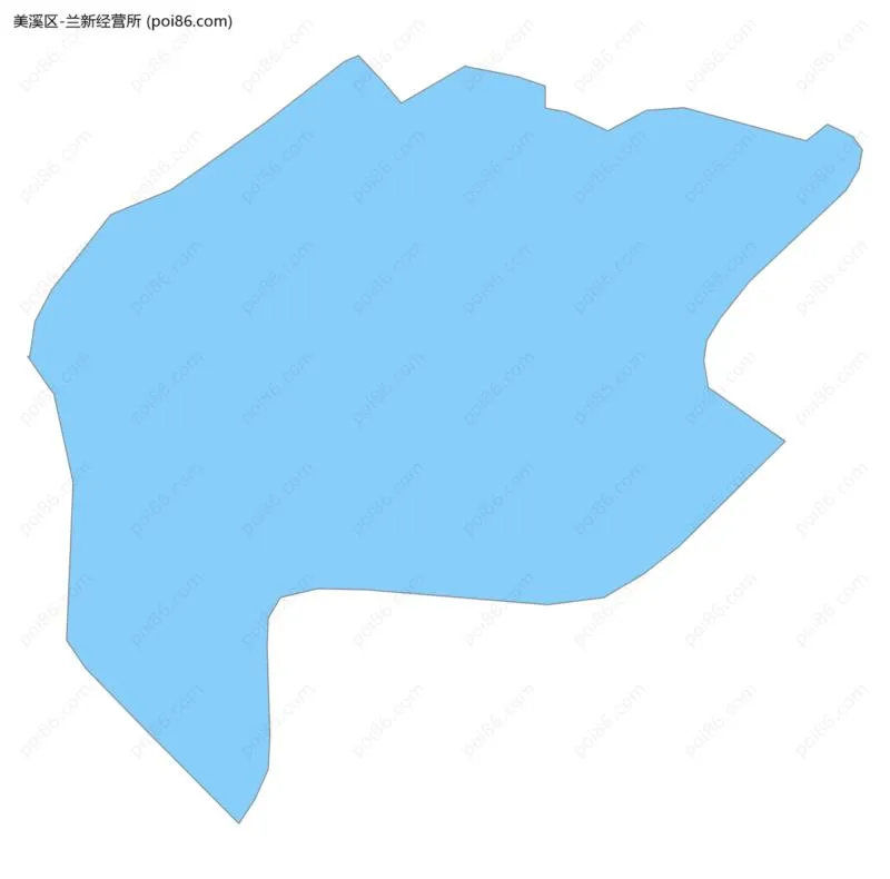 兰新经营所边界地图