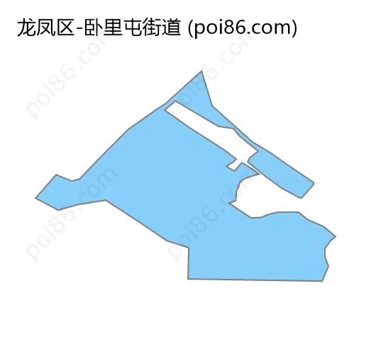 卧里屯街道边界地图