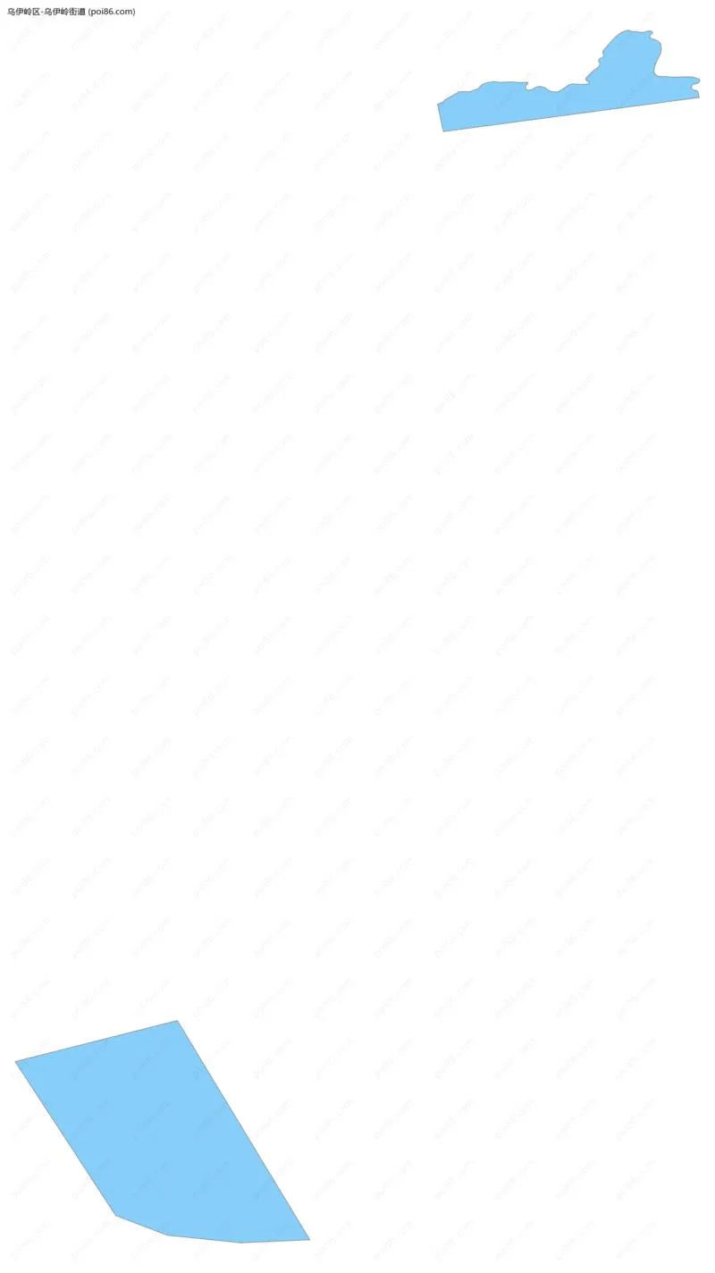 乌伊岭街道边界地图