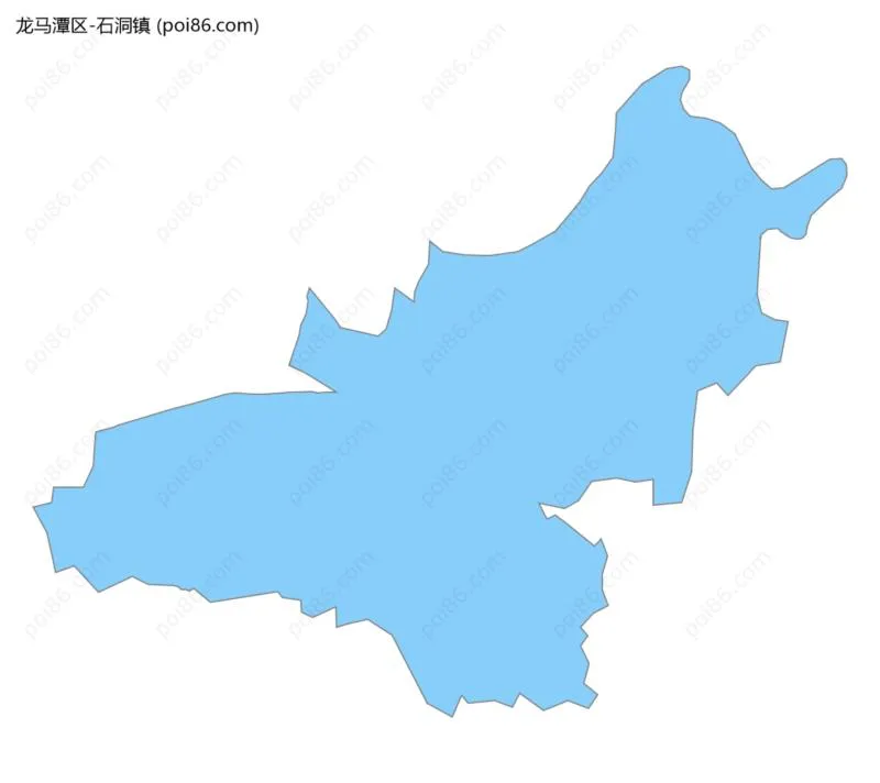 石洞镇边界地图