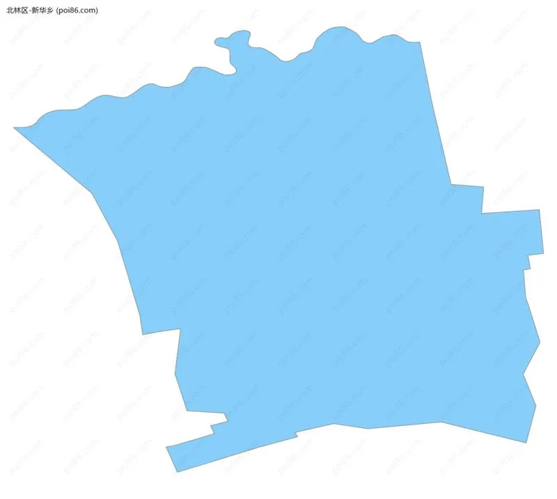 新华乡边界地图