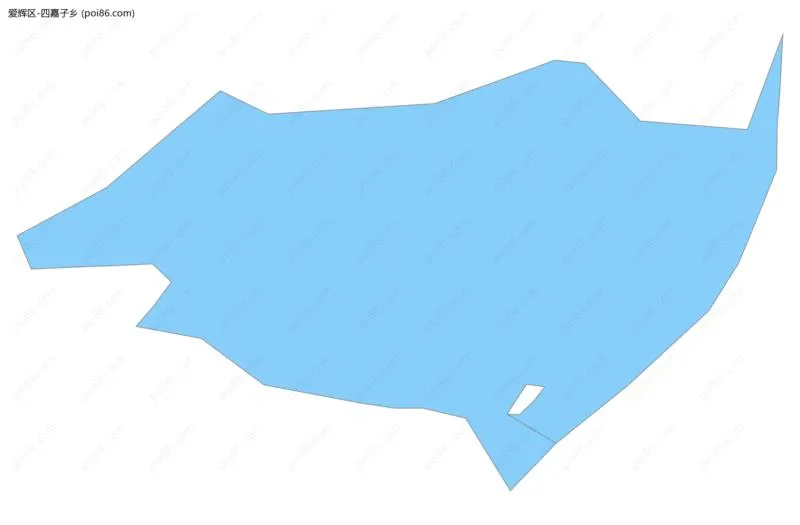 四嘉子乡边界地图