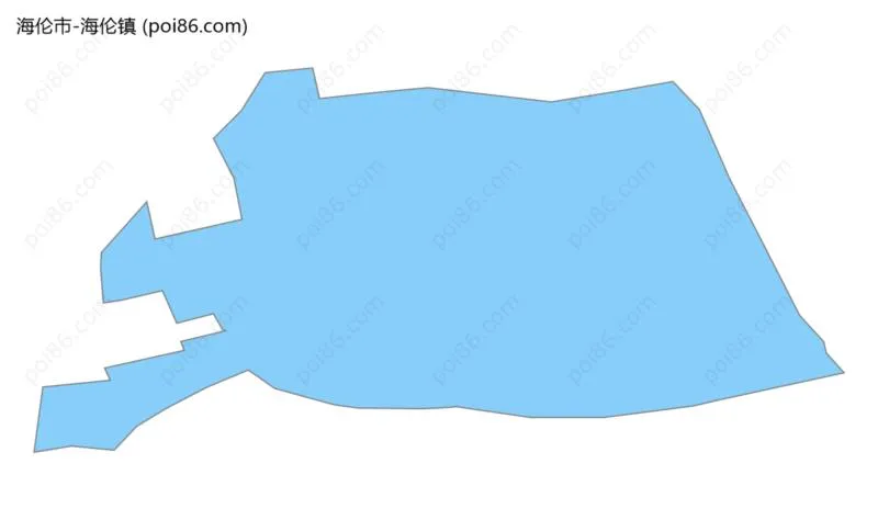 海伦镇边界地图