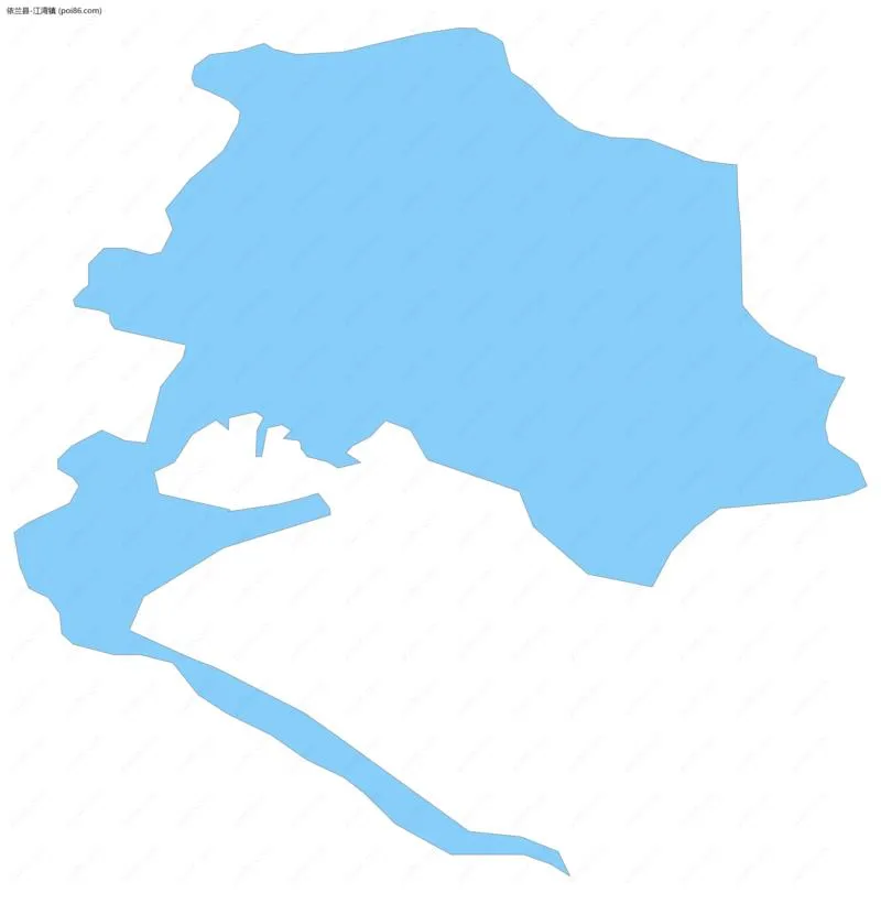 江湾镇边界地图