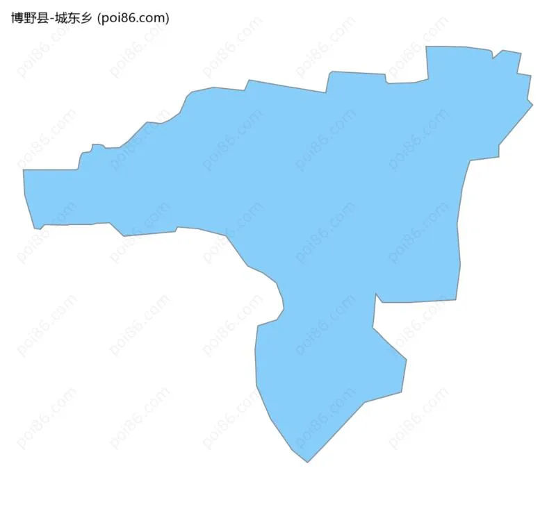 城东乡边界地图