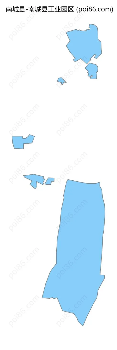 南城县工业园区边界地图