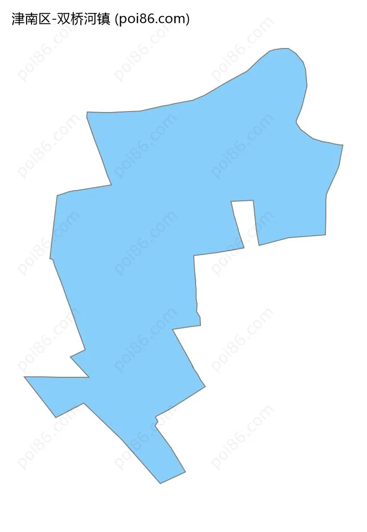 双桥河镇边界地图