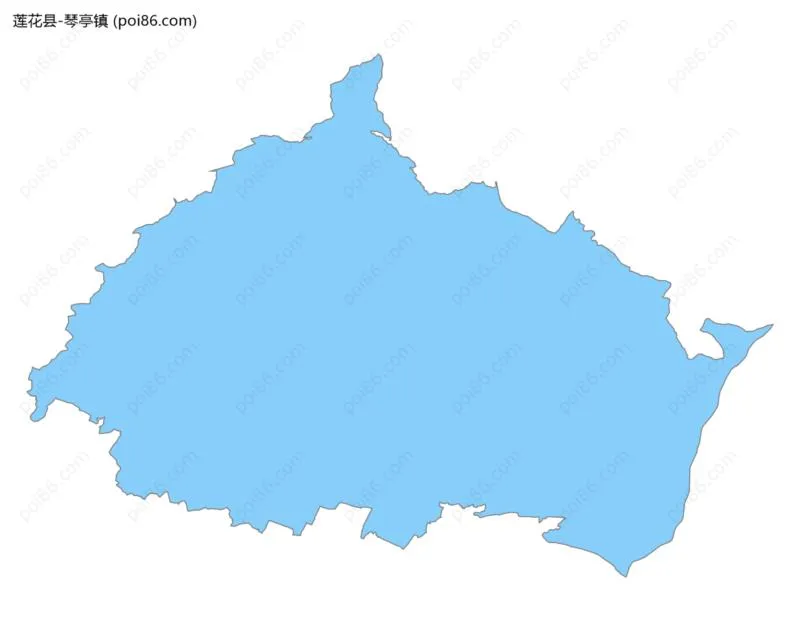 琴亭镇边界地图