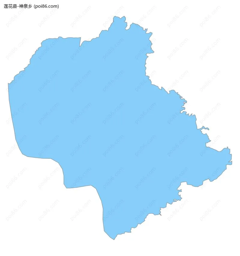 神泉乡边界地图